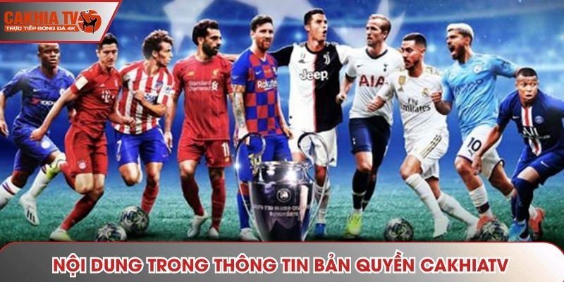 Nội dung trong thông tin bản quyền cakhiatv